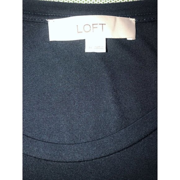 LOFT WOMEN'S NAVY Sleeveless Tunic Top Size M - Picture 4 of 5